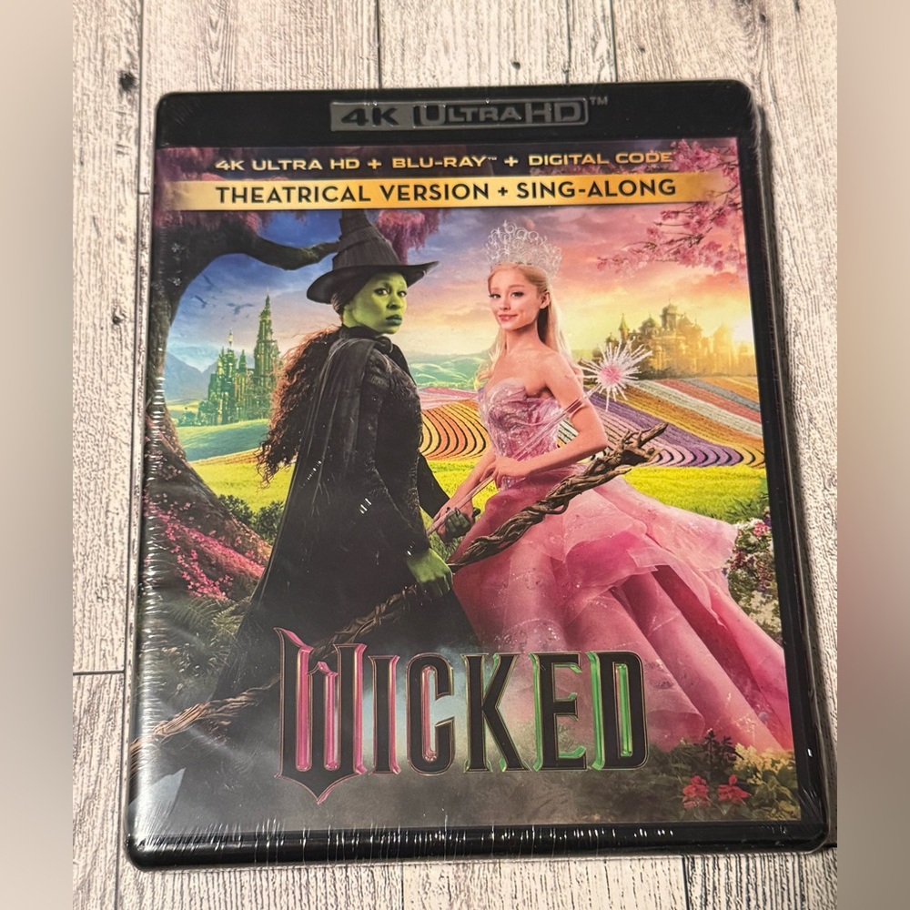 Wicked Movie Theatrical Version and Sing-Along Version 4K Ultra HD Blu-ray